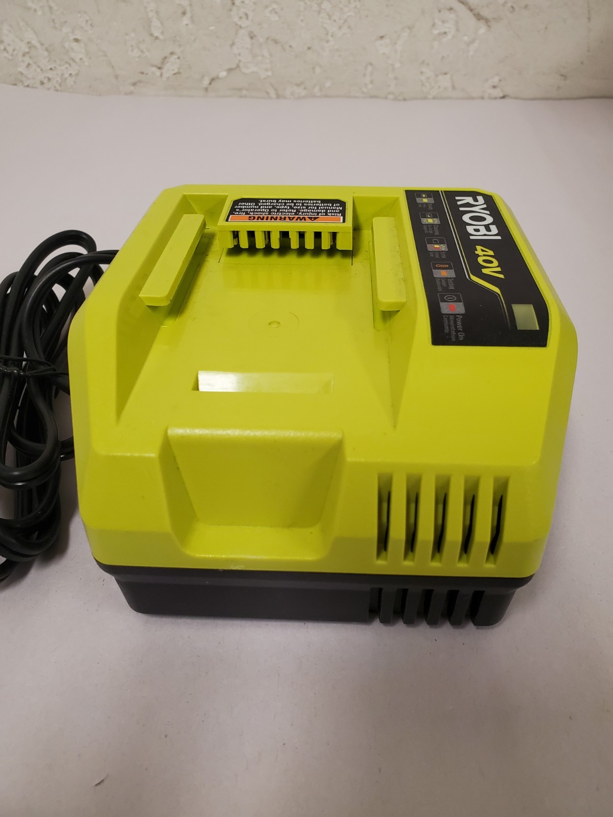 Genuine RYOBI 40V Lithium-Ion Fast Charger (Model: OP408VNM)