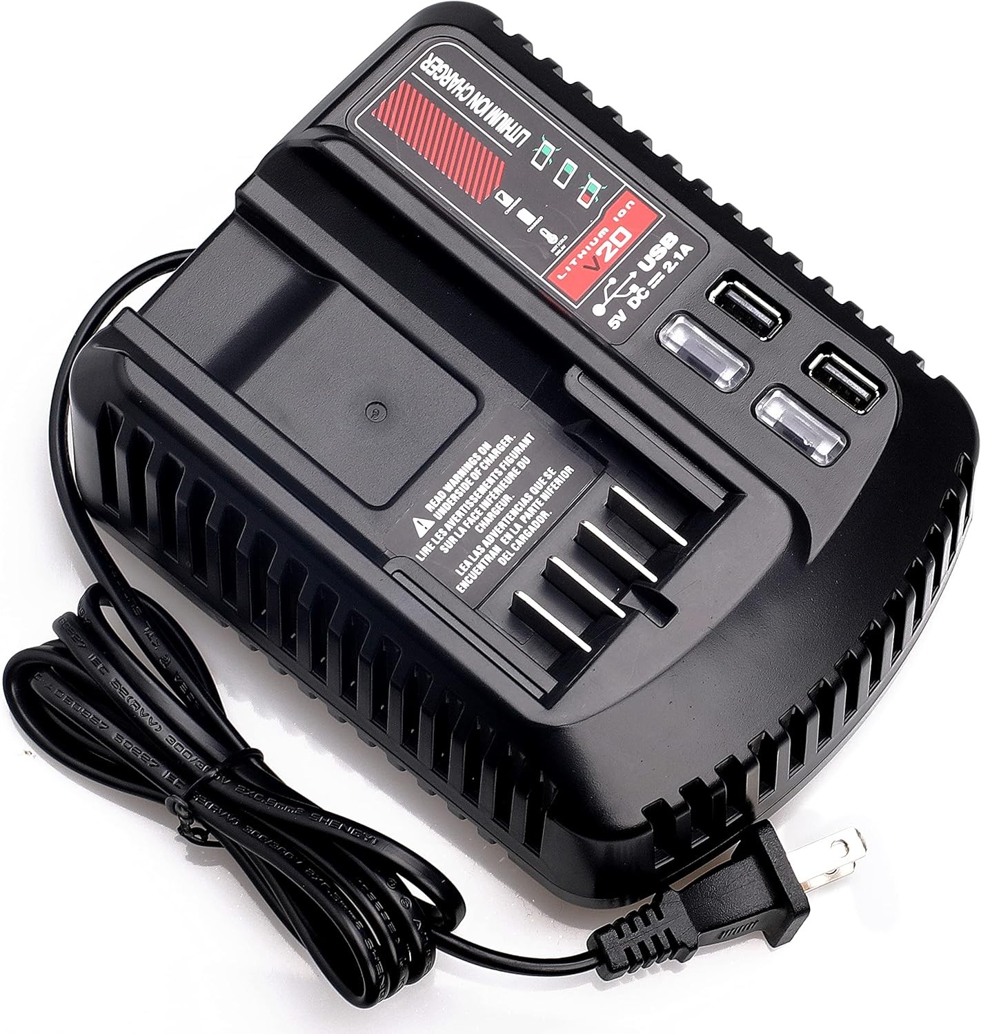 V20 20V Battery Fast Charger CMCB104 Compatible with Craftsman 20V Max Battery
