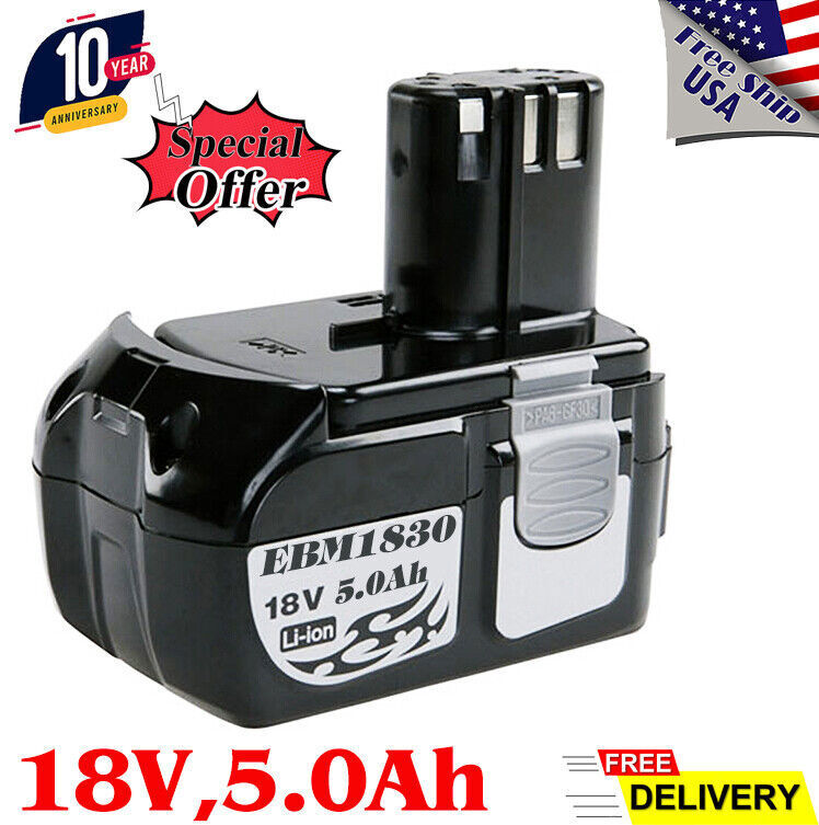 1-4X 18V For HITACHI Li-ion EBM1830 6.5ah/ 5.0ah Battery BCL1815 BCL1830 BCL1840