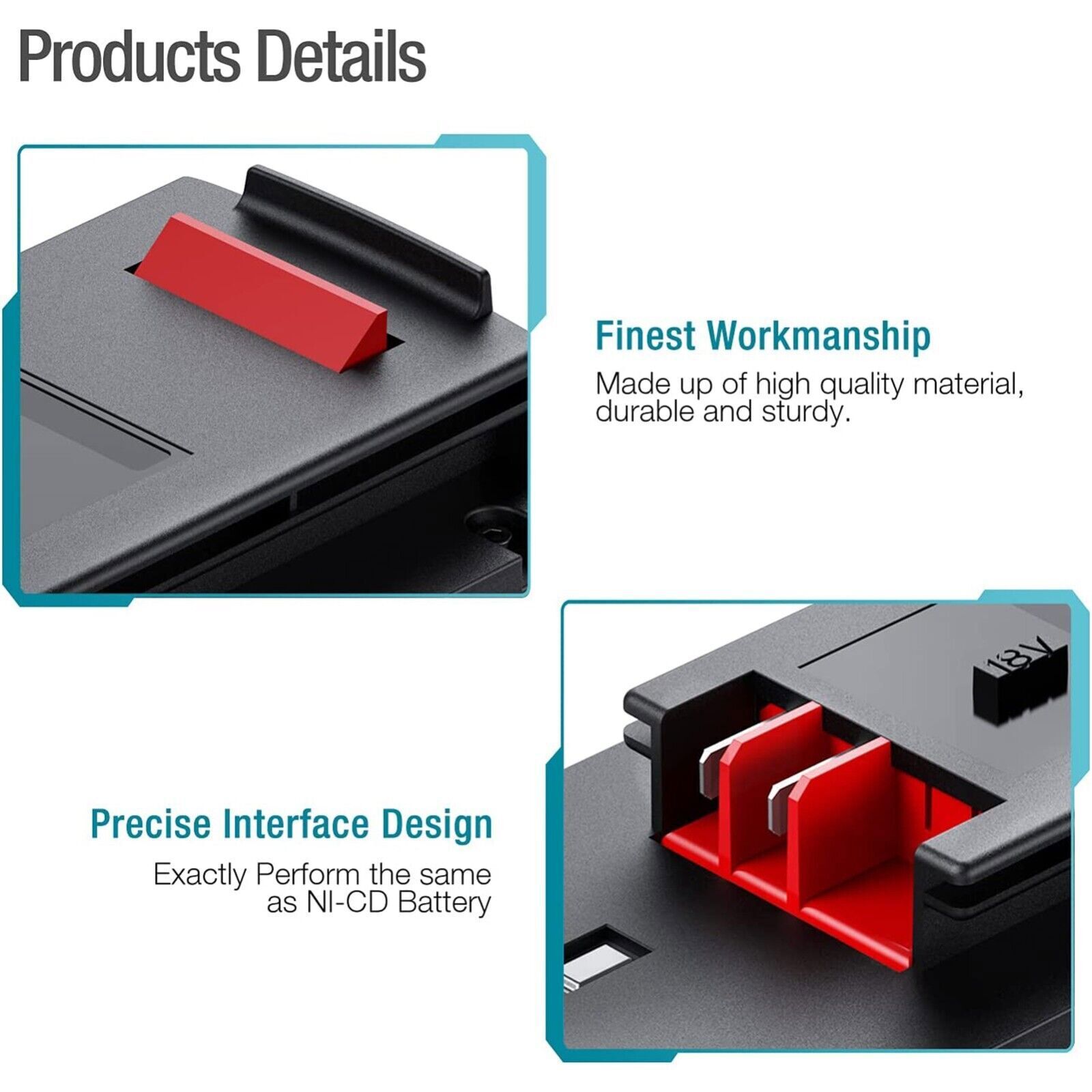 2 PACK FOR BLACK AND DECKER HPB18 18V HPB18-OPE 244760-00 18 VOLT NI-MH BATTERY