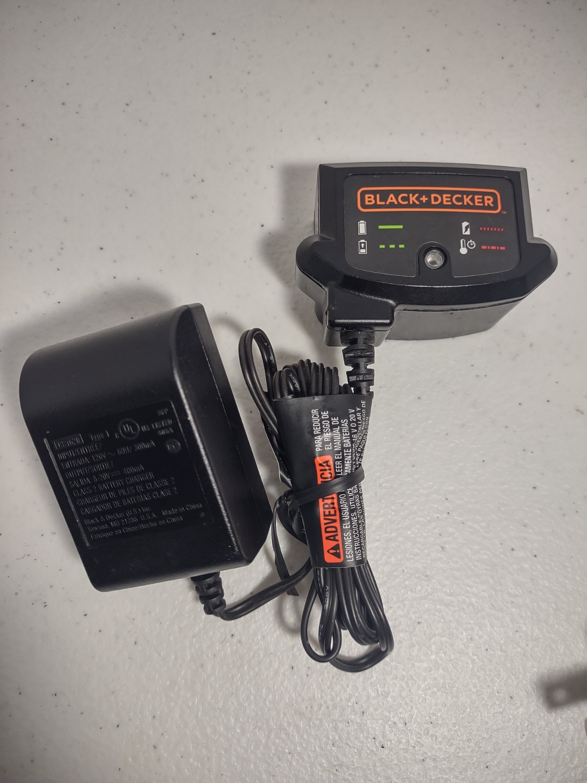 Black & Decker LCS1620 8V-20V Lithium Ion Battery Charger Power Tool Charger F2