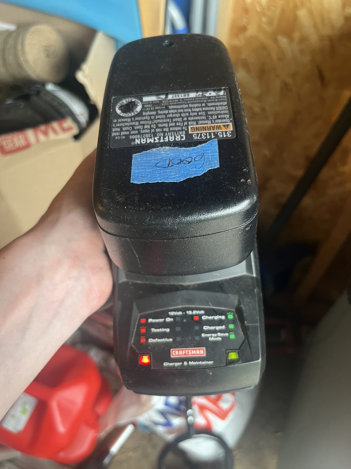 Craftsman 19.2v Volt NiCd Battery Charger Set 315.CH2020 315.11375 Tested Works