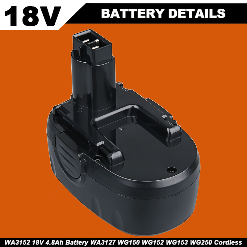 1 Pack For Worx WA3127 18V 4.8Ah Battery WA3152 WG150 WG152 WG153 WG250 Cordless