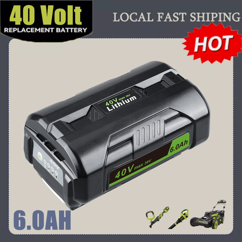 1-4PCS For Ryobi 40Volt 6.0Ah Battery High Capacity Lithium ion OP4050 OP40602