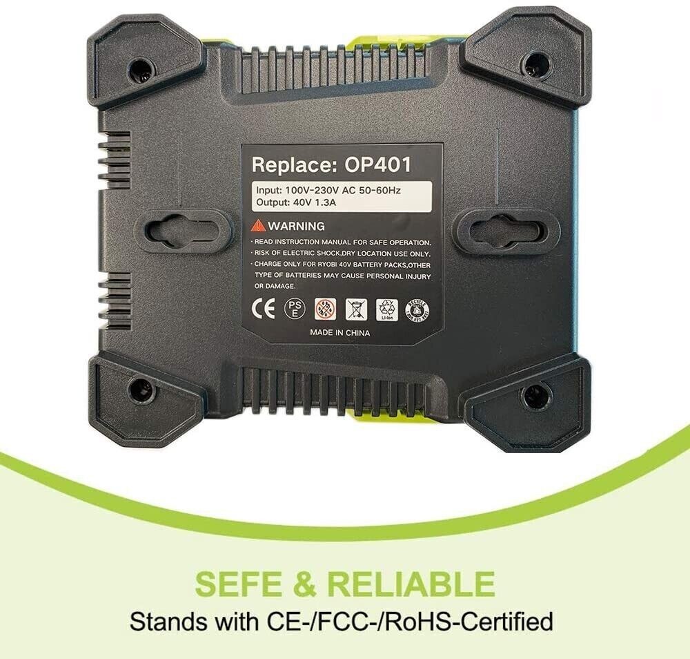 For Ryobi 40V Rapid OP401 Charger 6.0Ah Battery 40 Volt Lithium OP4050 OP40602