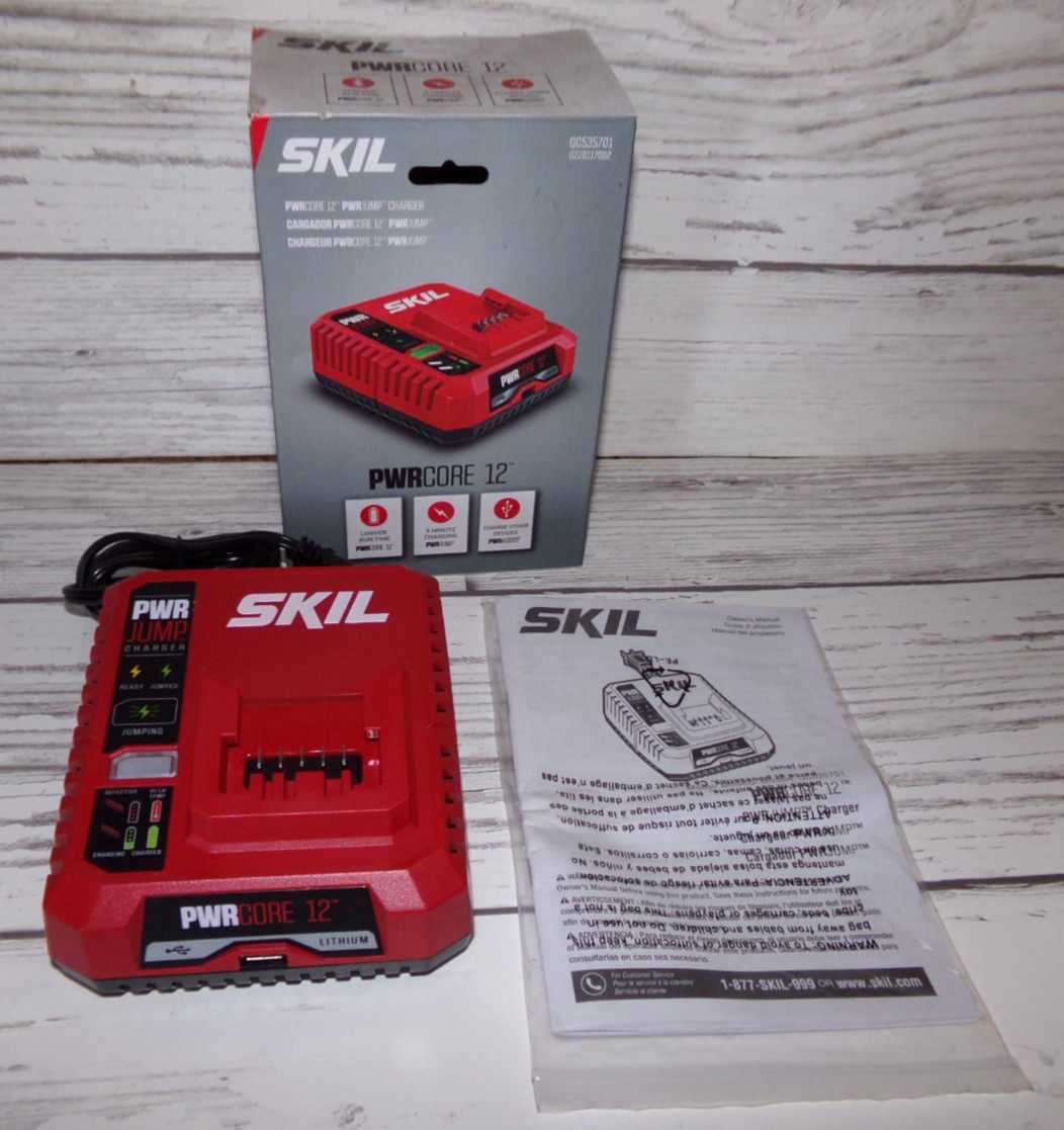 SKIL PWRCORE 12V Lithium-Ion Battery Charger Model QC535701 New