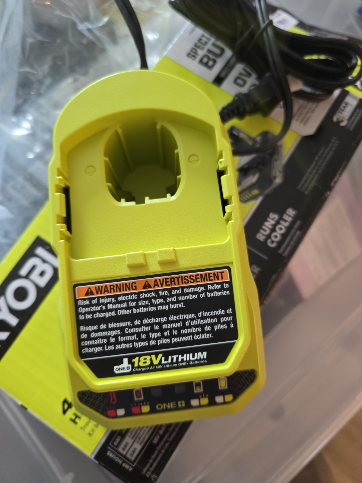 RYOBI PCG002 18V Volt ONE+ Lithium-Ion Battery Charger NEW Genuine OEM GEN II