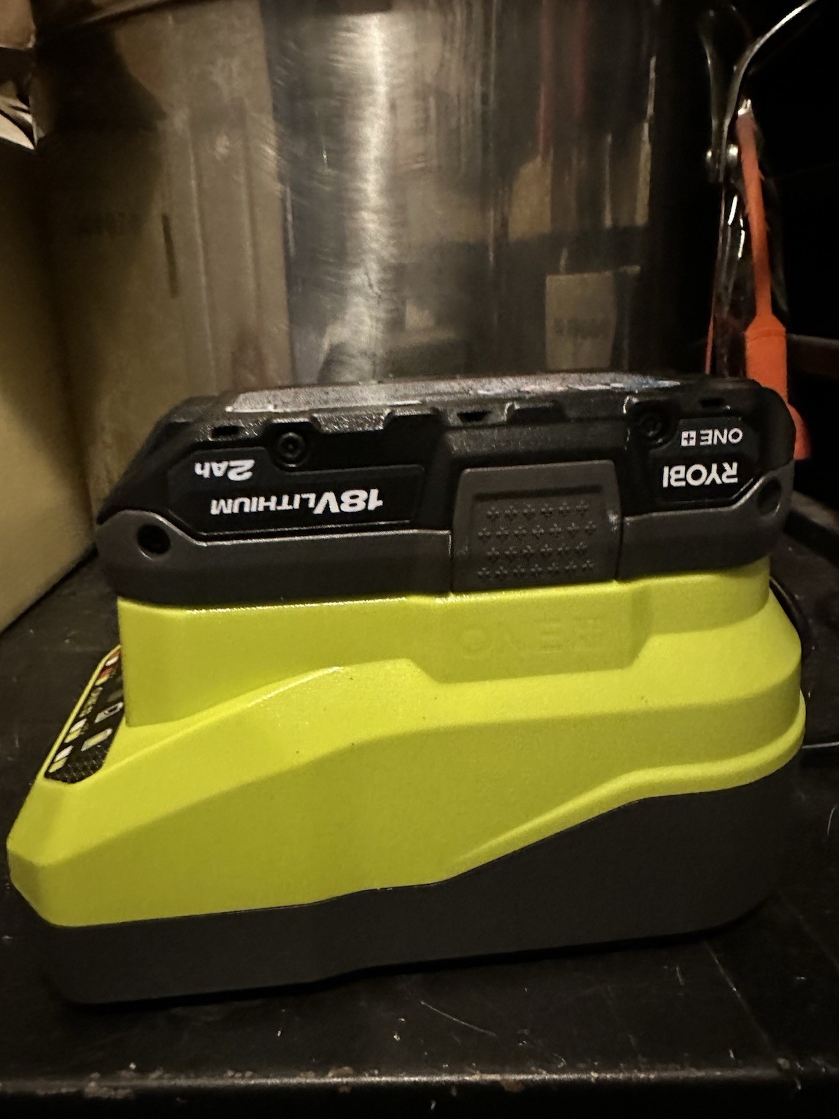 RYOBI ONE+ 18V Lithium 2Ah Battery Included w/ Charger, Green