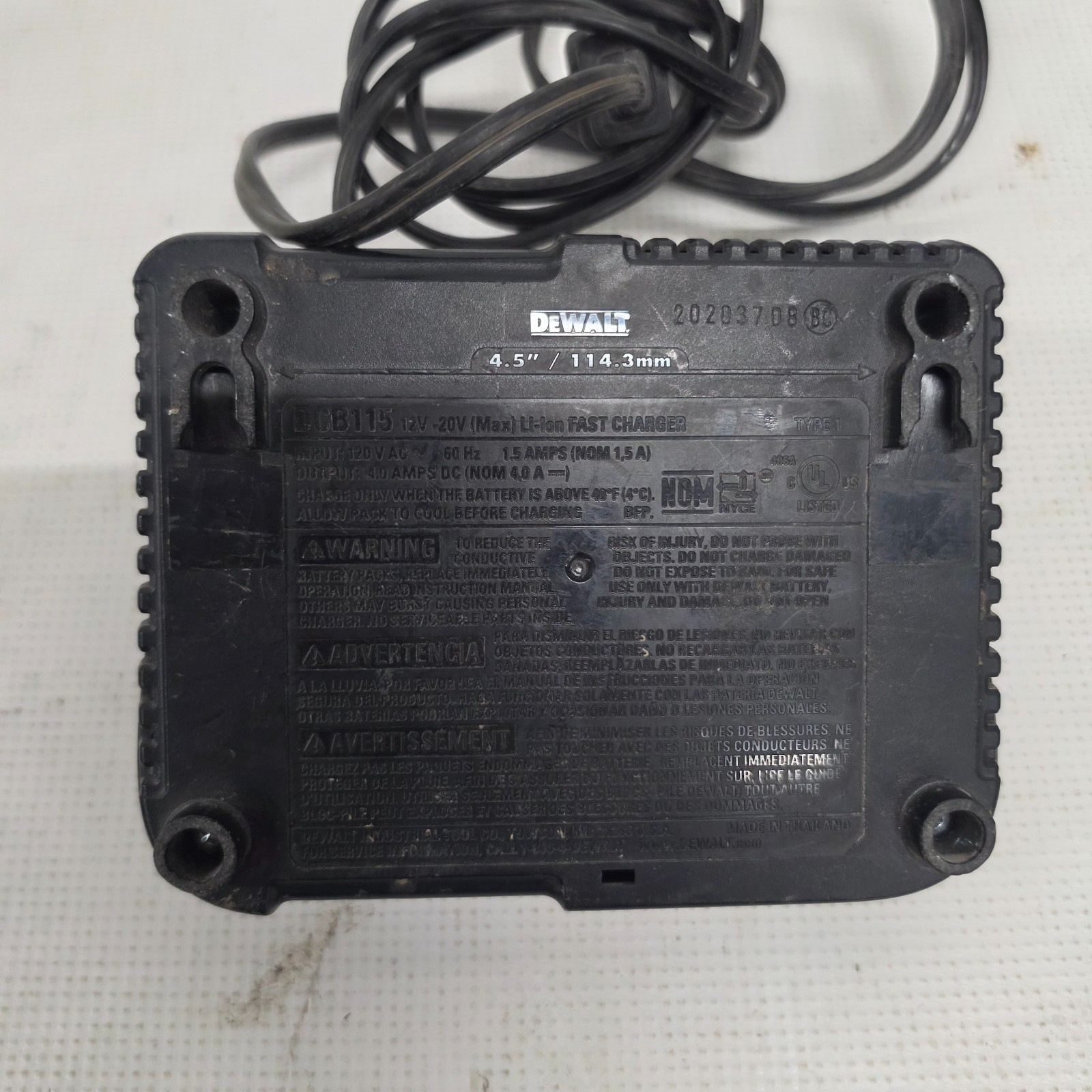 DeWalt 12V 20V Lithium-Ion Battery Charger – DCB115