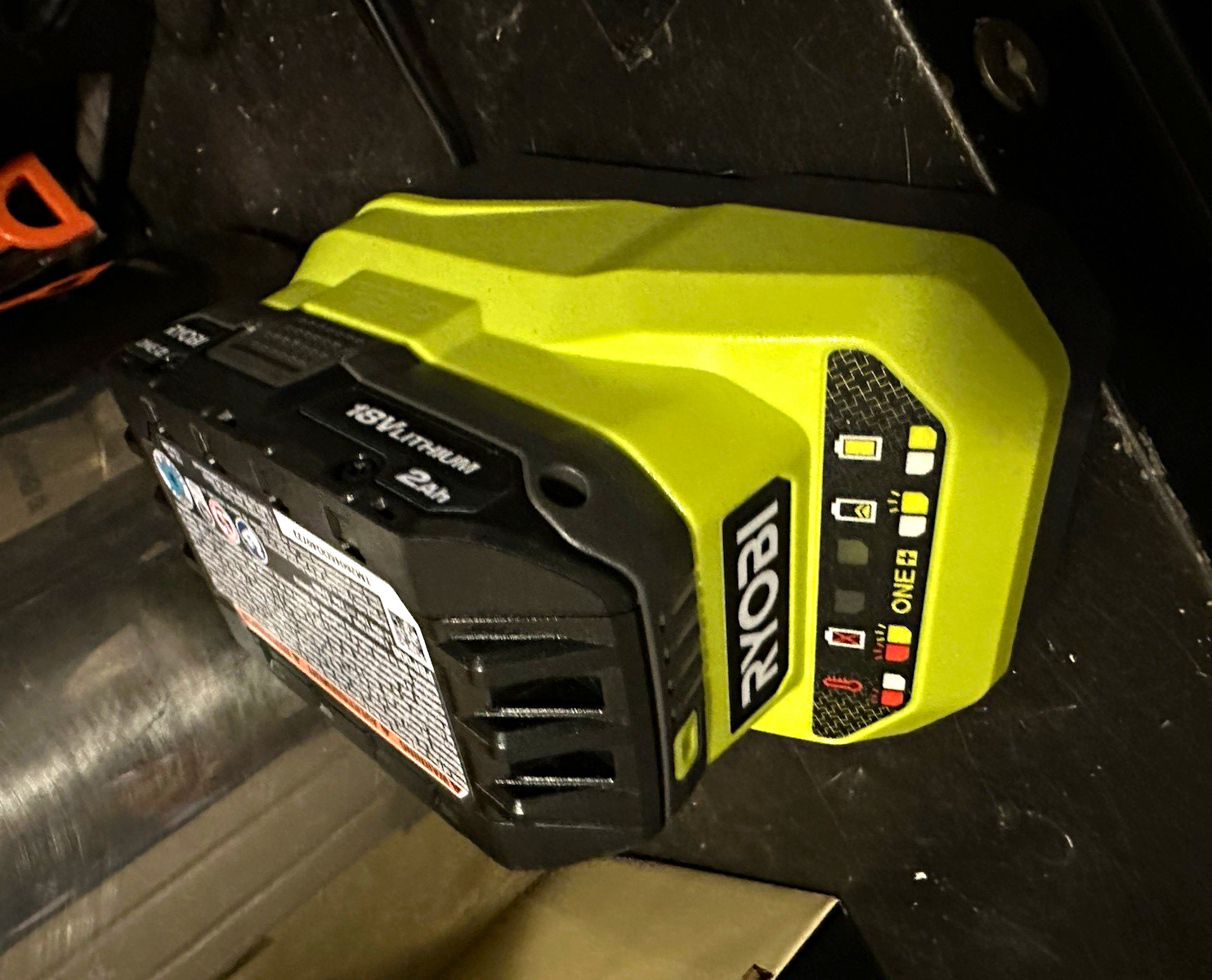 RYOBI ONE+ 18V Lithium 2Ah Battery Included w/ Charger, Green