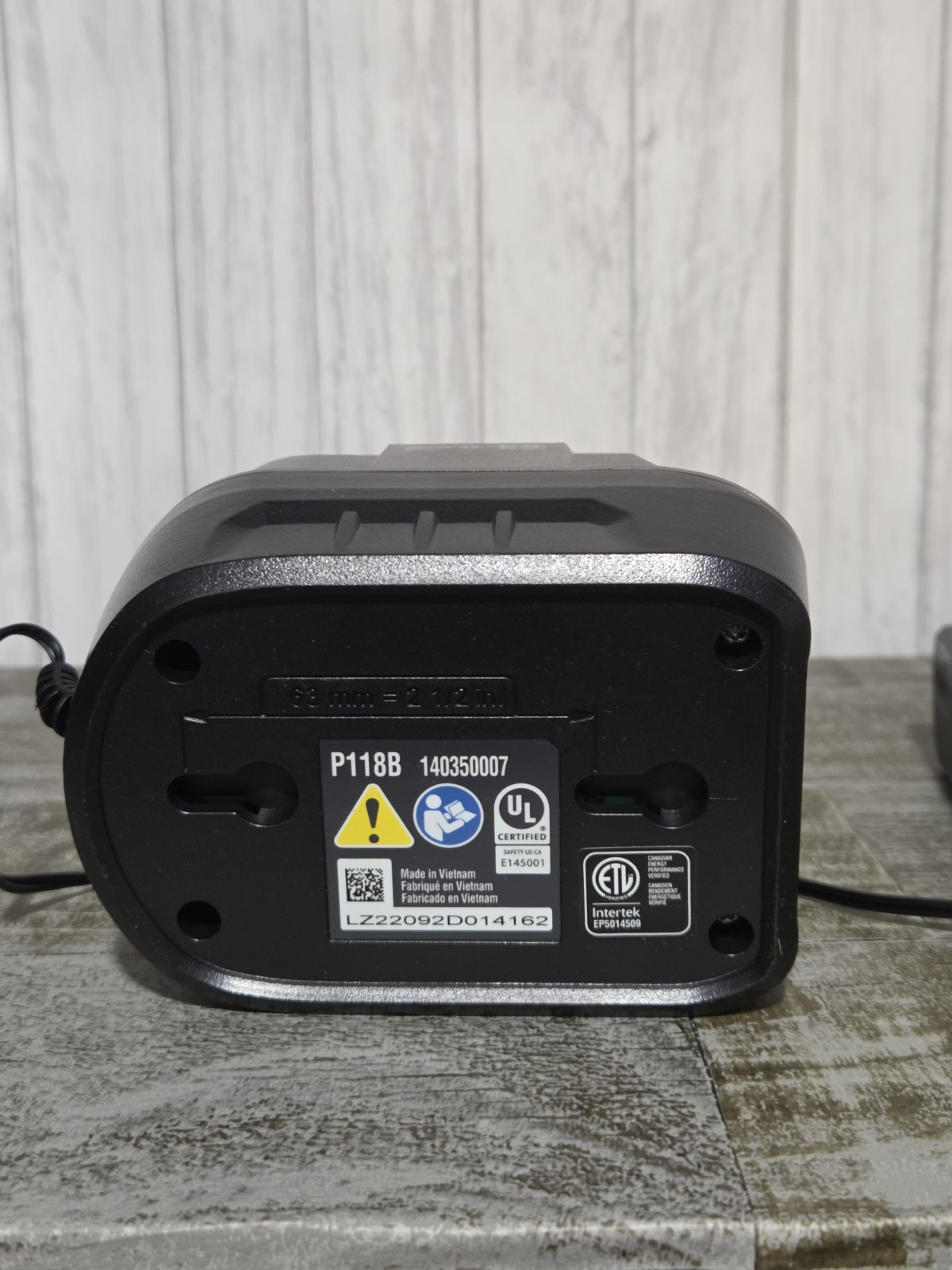 Ryobi P118B 18-Volt Lithium Battery Charger (Charger Only, NO Battery)
