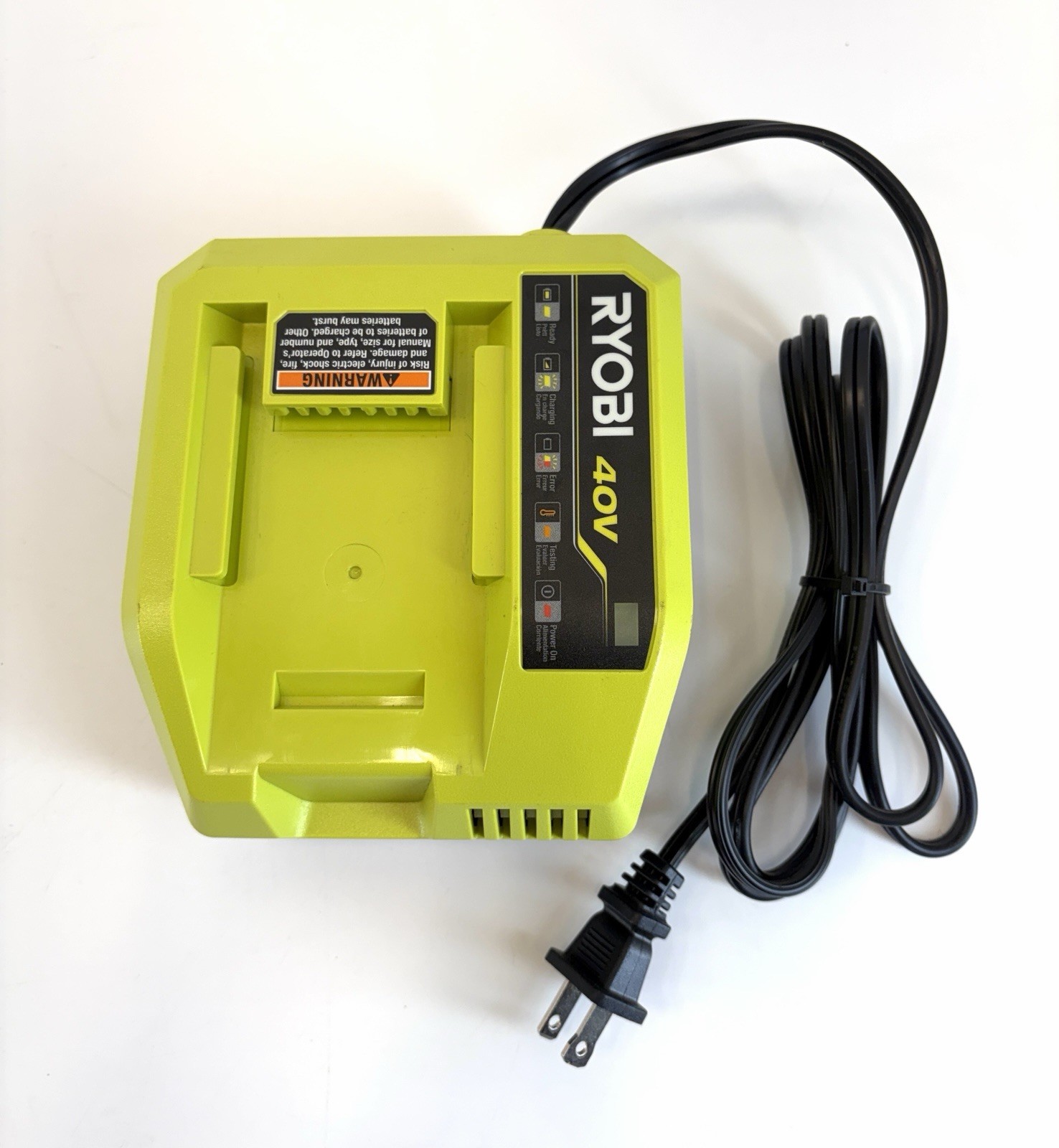 Ryobi 40V Lithium Ion Fast Battery Charger Genuine OEM Model OP408VNM