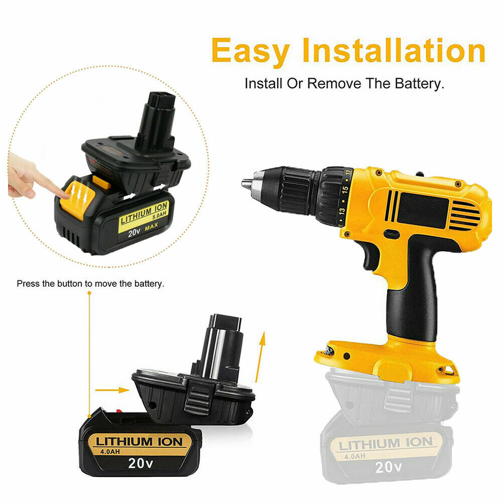 Battery Adapter Converter For DEWALT DCA1820 18V to 20V Li-ion Max DC9096 TOOLS
