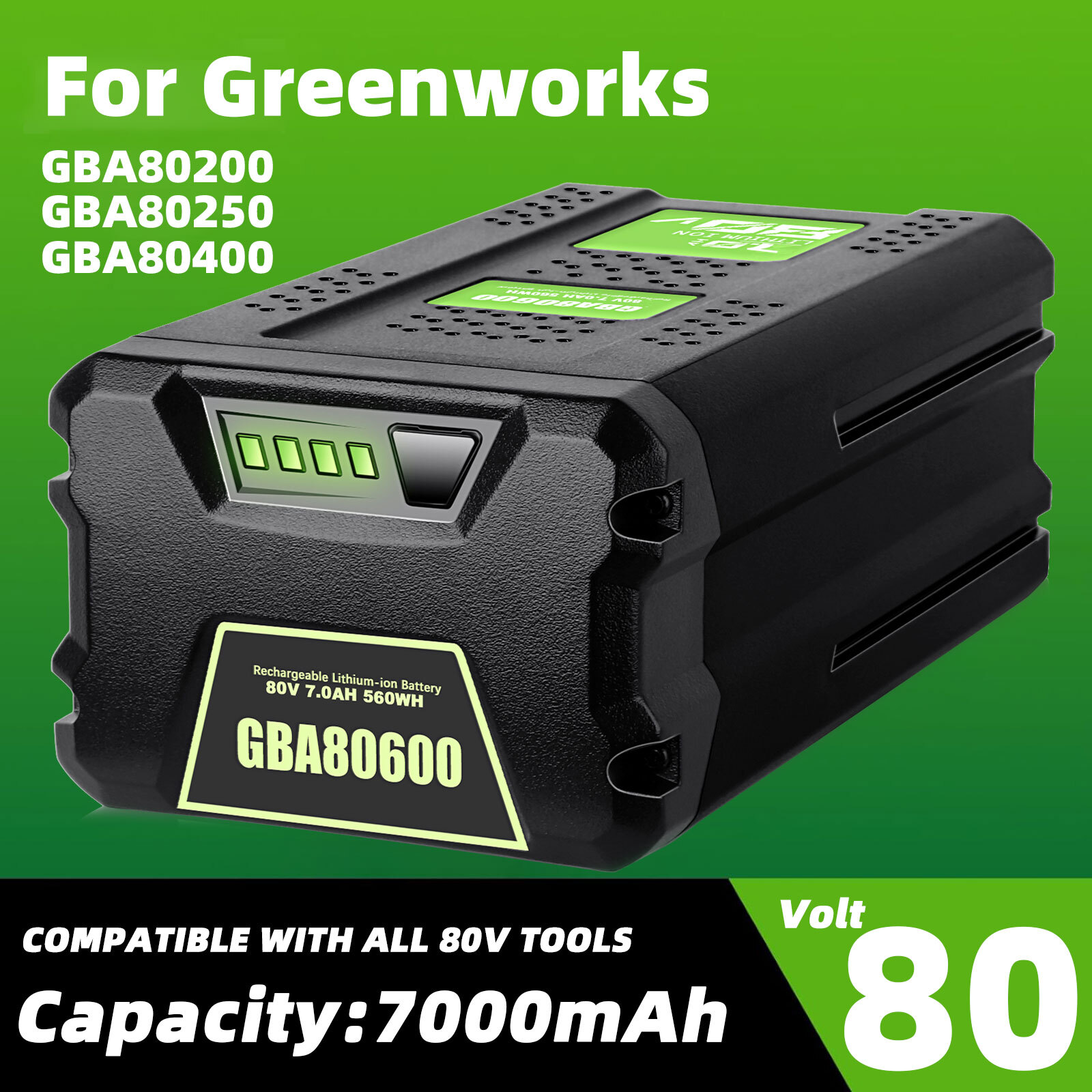 New For Greenworks 80V Pro Lithium-ion Battery GBA80200 GBA80600 80V Max GCH8040