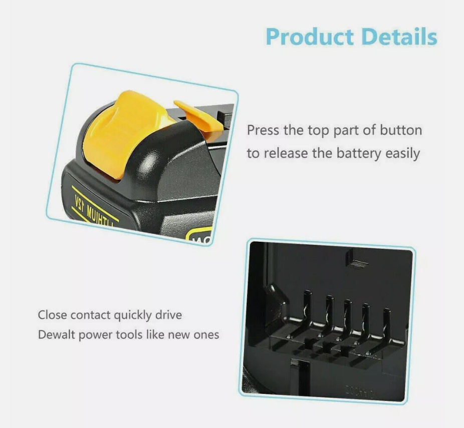 Pack 12V 12Volt Lithium-ion Battery for Aeboren DCB127-2 DCB120 DCB121 3.0Ah 6AH