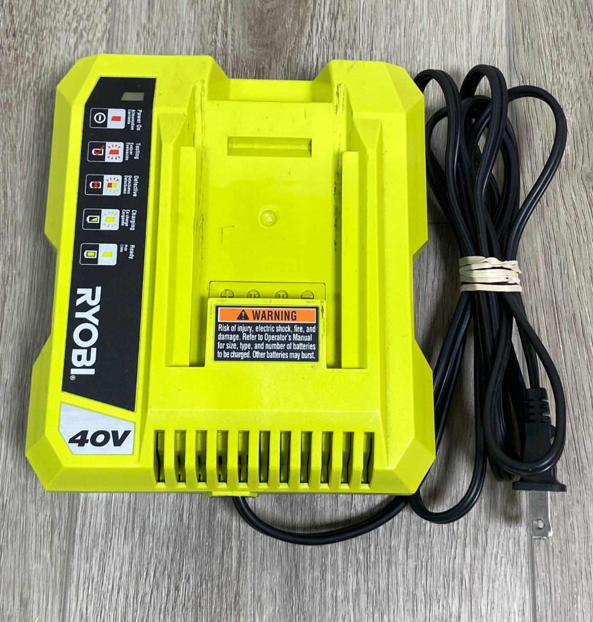 Ryobi 40 Volt Lithium Ion Class 2 Battery Charger OP401 Tested Working