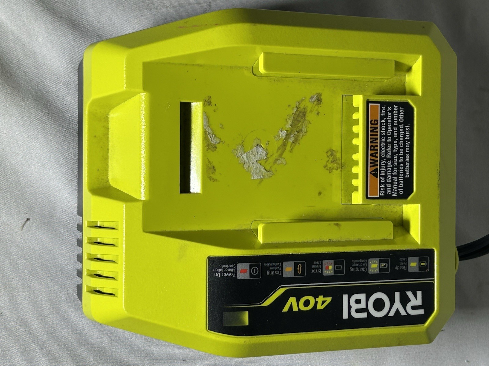 Rapid Charger For Ryobi 40V OP408VNM Lithium Battery Tool Cordless