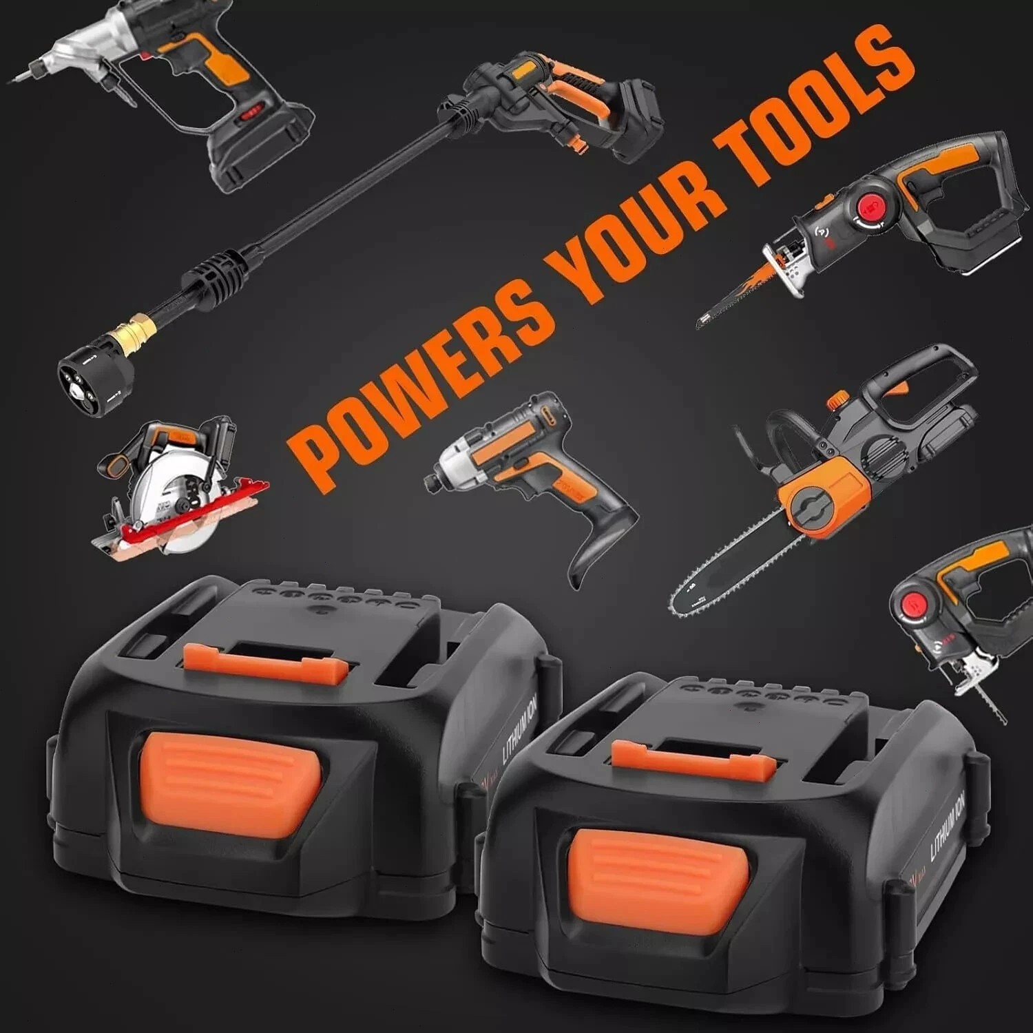 2PACK 8.0Ah For WORX 20V MAX Extend Lithium-Ion Battery WA3525 WA3575 WA3520 4AH