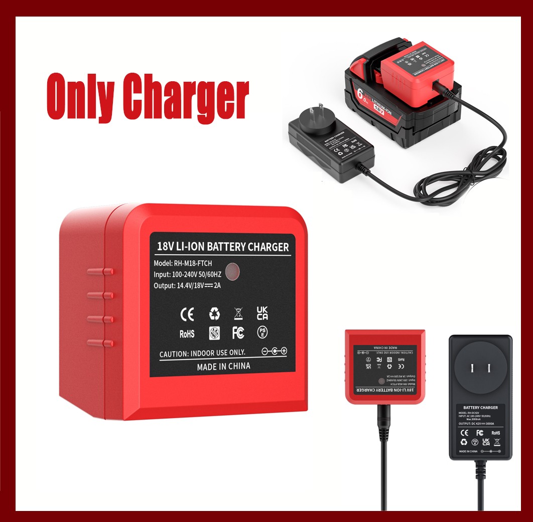 18V Rapid Battery Charger For Milwaukee For M18 Lithium-ion battery 48-11-1828