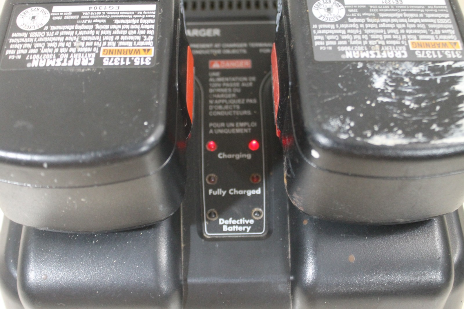 TESTED Craftsman C3 7.2-24v 1 Hour Dual Port Charger Genuine OEM 315.115730