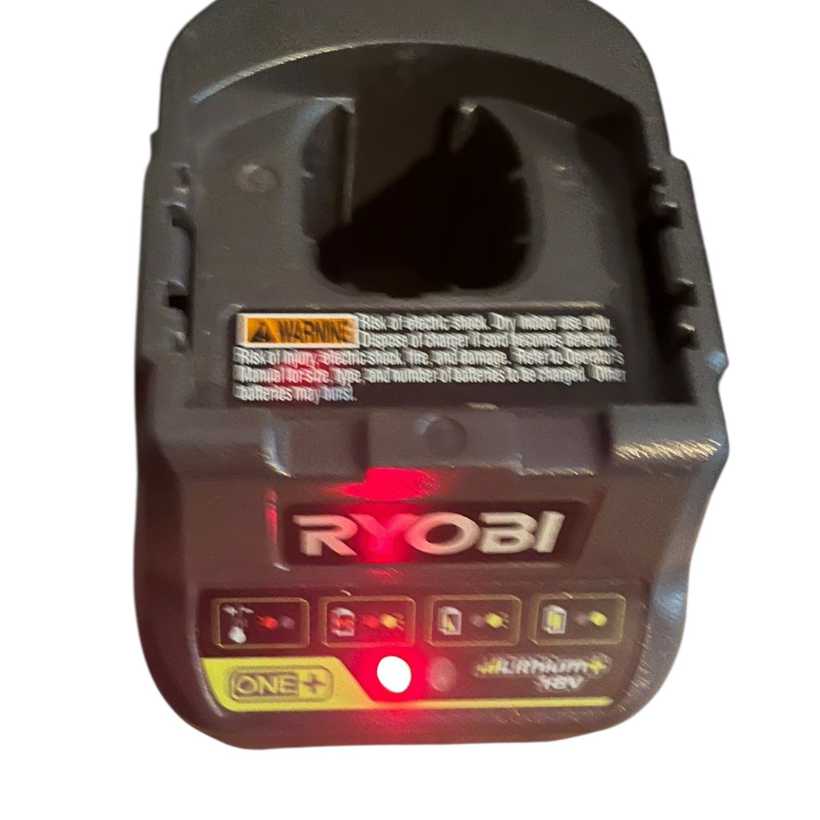 Ryobi P118B 18V ONE+ Lithium Battery Charger Base AC Power Adapter Black