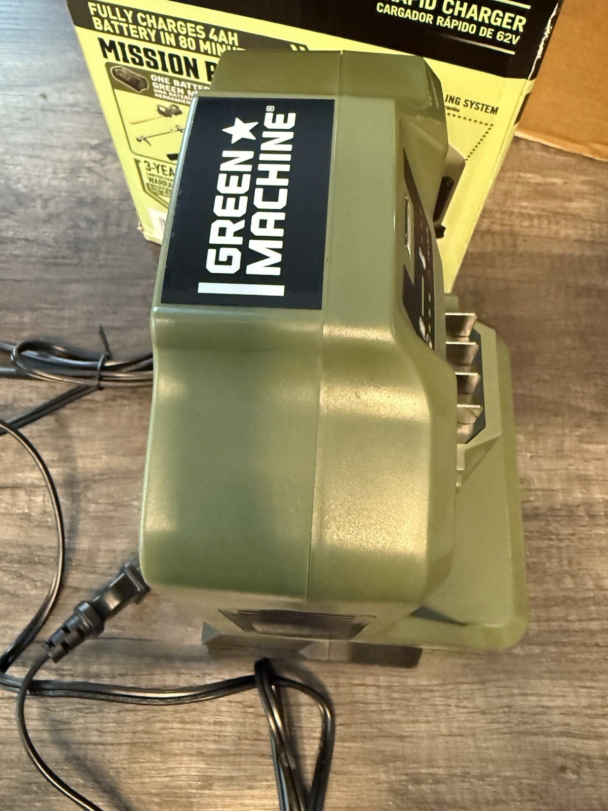 Green Machine Rapid Battery Charger 62V 110-120V