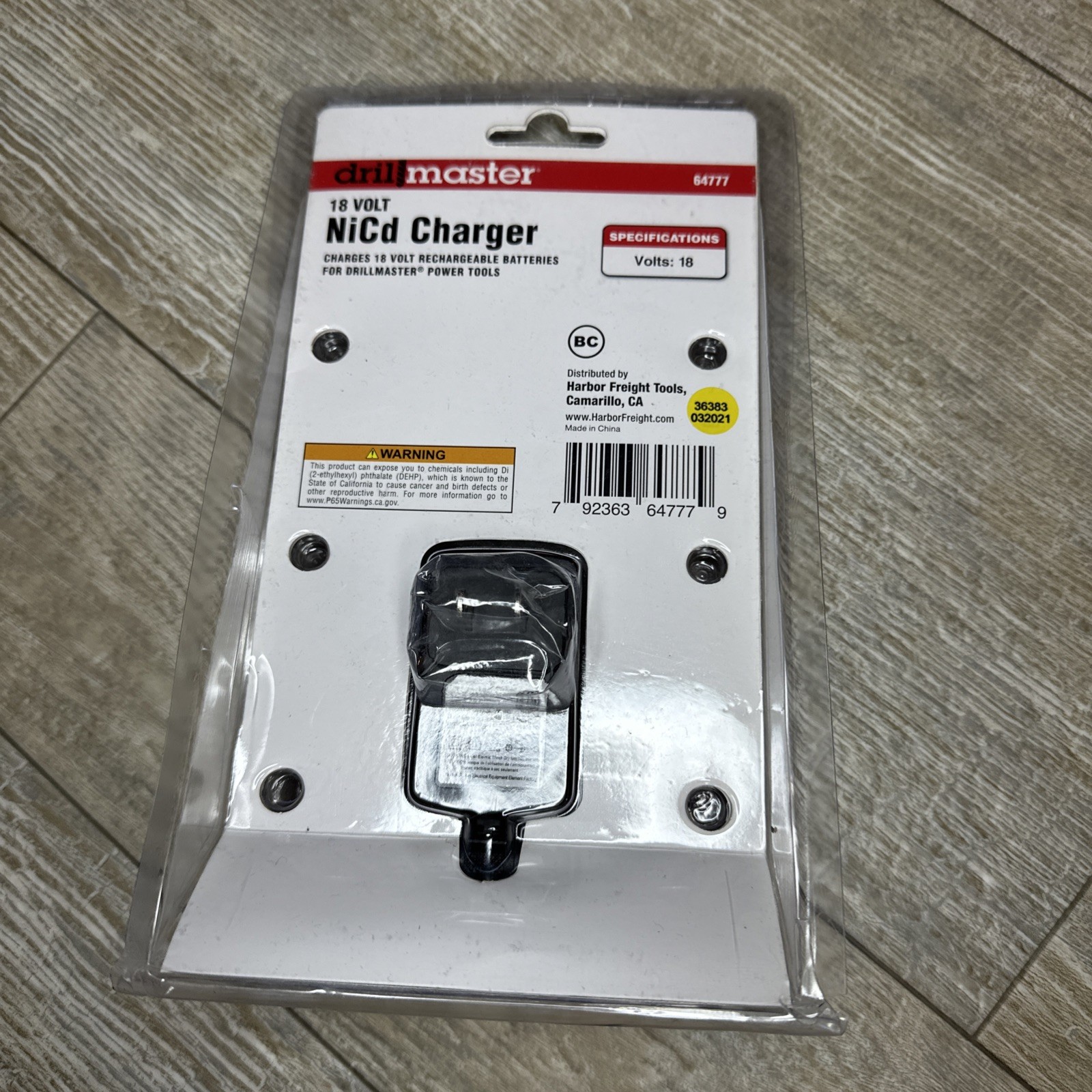 NEW DrillMaster 18V NiCd Battery Charger 64777 For Drill Master Power Tools