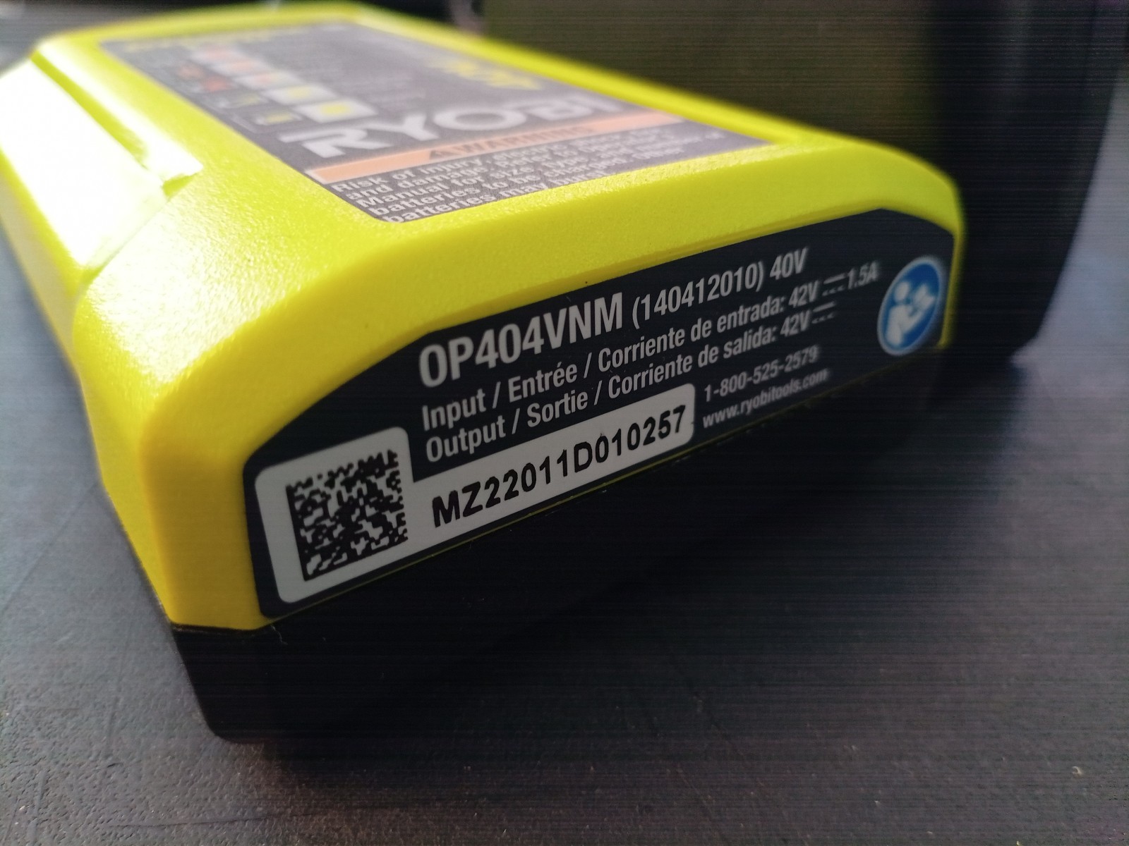 For Ryobi OP408VNM 40V Lithium-Ion Battery Rapid Charger OP406VNM 40-Volt NEW