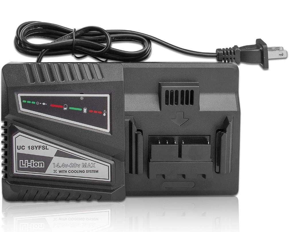 UC18YFSL Lithium Battery Charger for Hitachi 14.4V- 18V Li-ion Battery BSL181