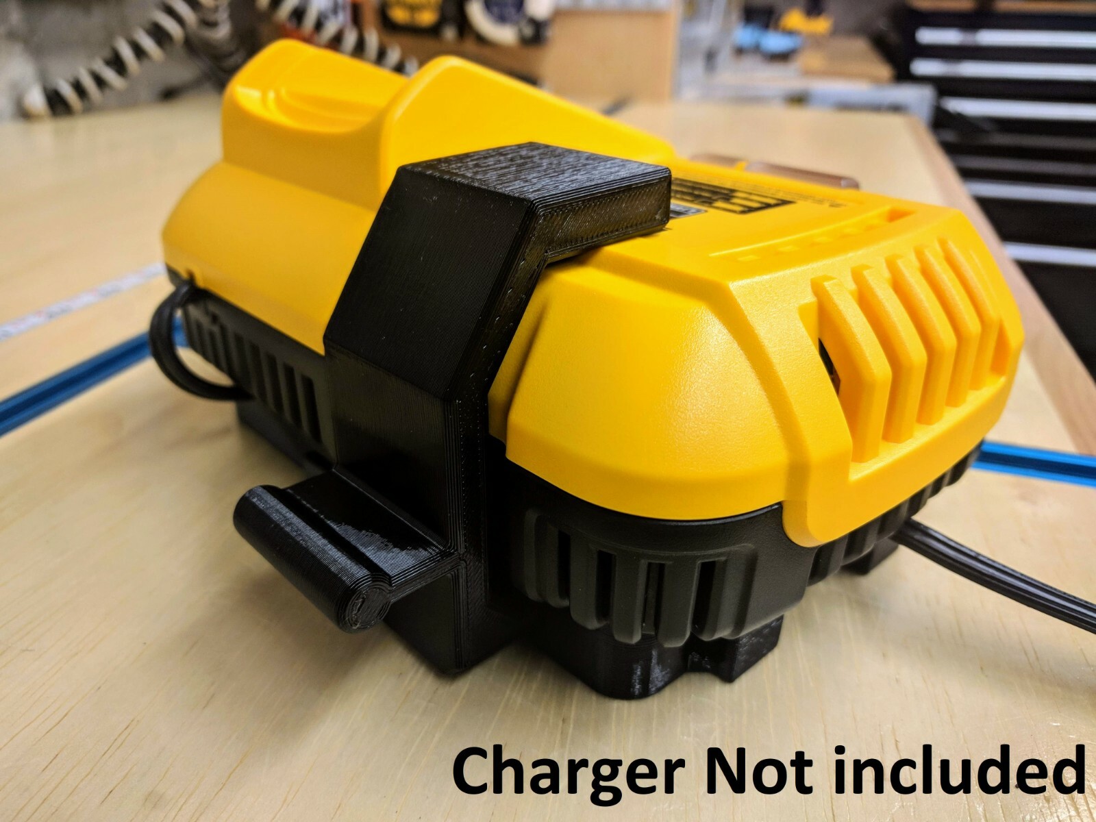 Wall Mount For DeWalt DCB118 Charger With Optional 20v Max Battery Mounts