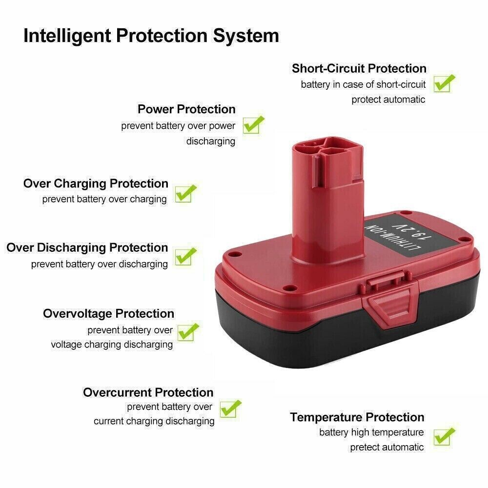 19.2 Volt For Craftsman C3 3.0Ah Lithium-Ion XCP Battery/Charger 11375 130279005
