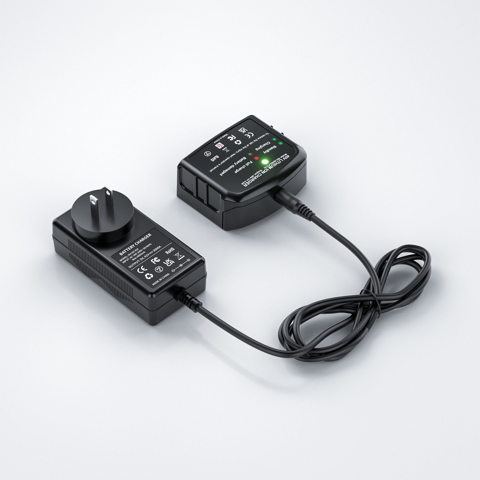 Li-ion Charger for GreenWorks 29472 29462 29463 29302 29282 G-MAX 40V Battery