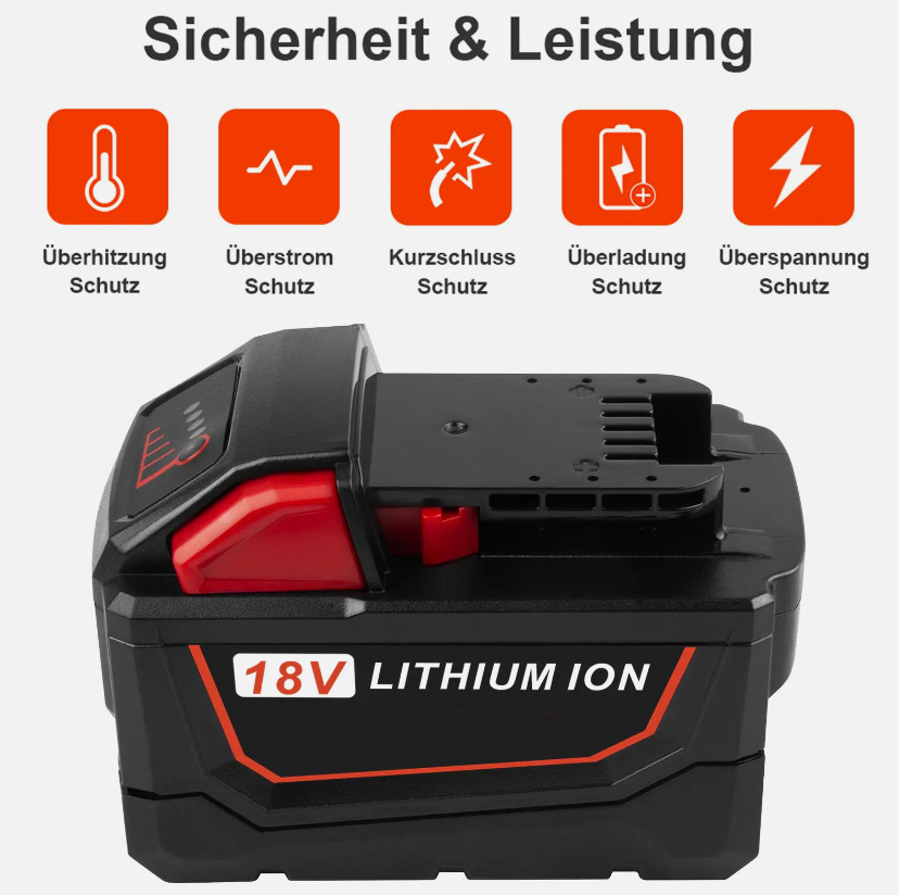 Battery For Milwaukee for M18 18V 5.5AH Extended Lithium 48-11-1890