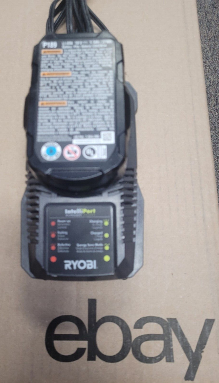 Ryobi (P118) IntelliPort Battery Charger & P189 1.5Ah Battery NEXT DAY SHIPPING!