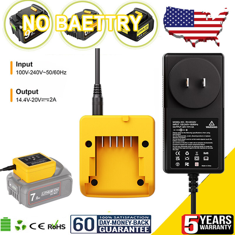 For DEWALT 20V 20 Volt MAX Li-Ion Battery DCB206 Charger Replaces DCB115 DCB112