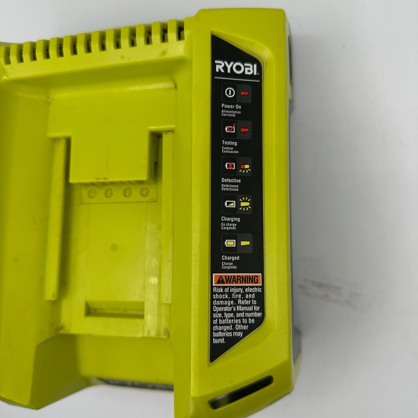 Ryobi One+ Battery Charger OP400 18V Lithium Ion Power Tool Charging Station