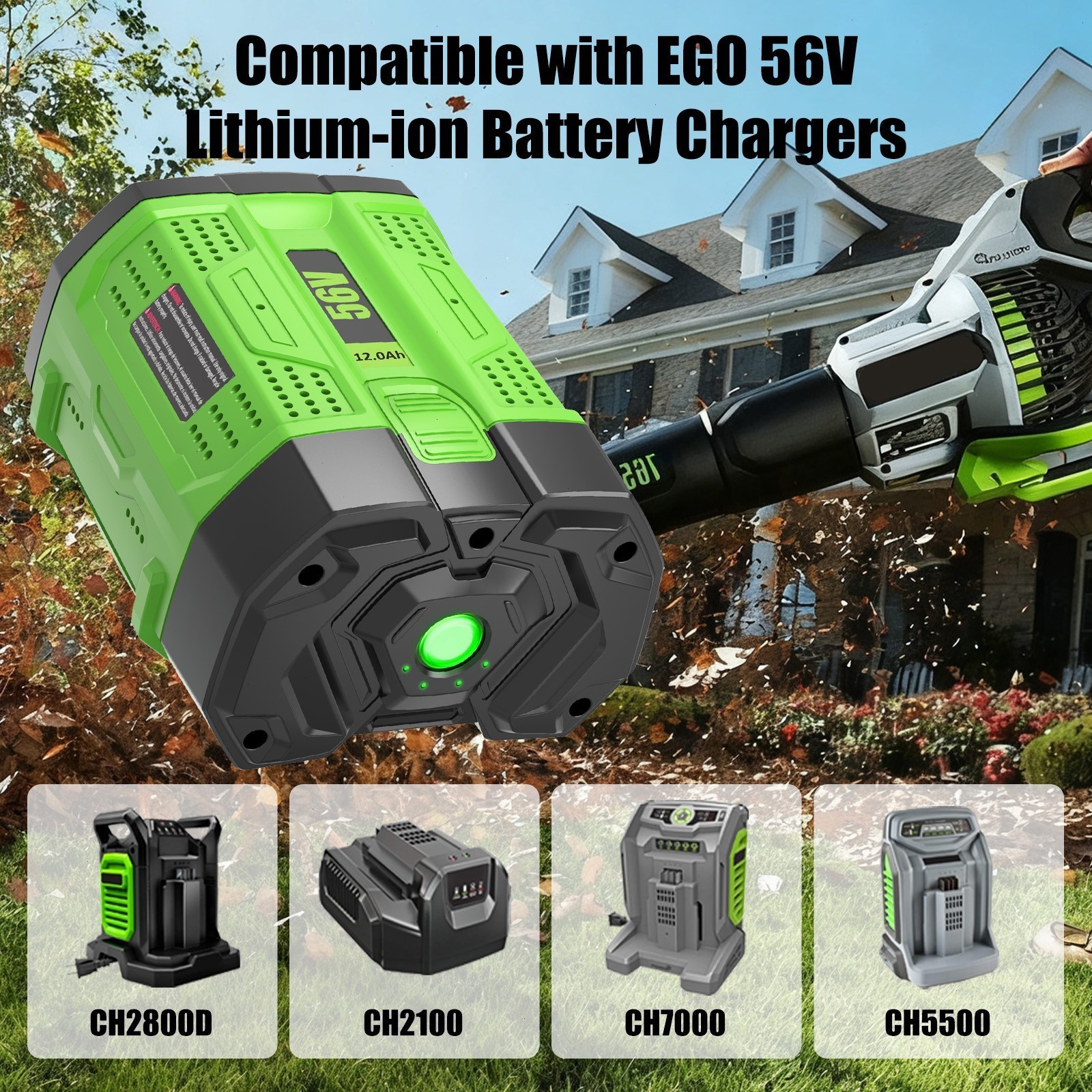 For Genuine EGO 56V 5Ah/9Ah Battery BA5600T BA2240 BA2800T All 56Volt Tool Power