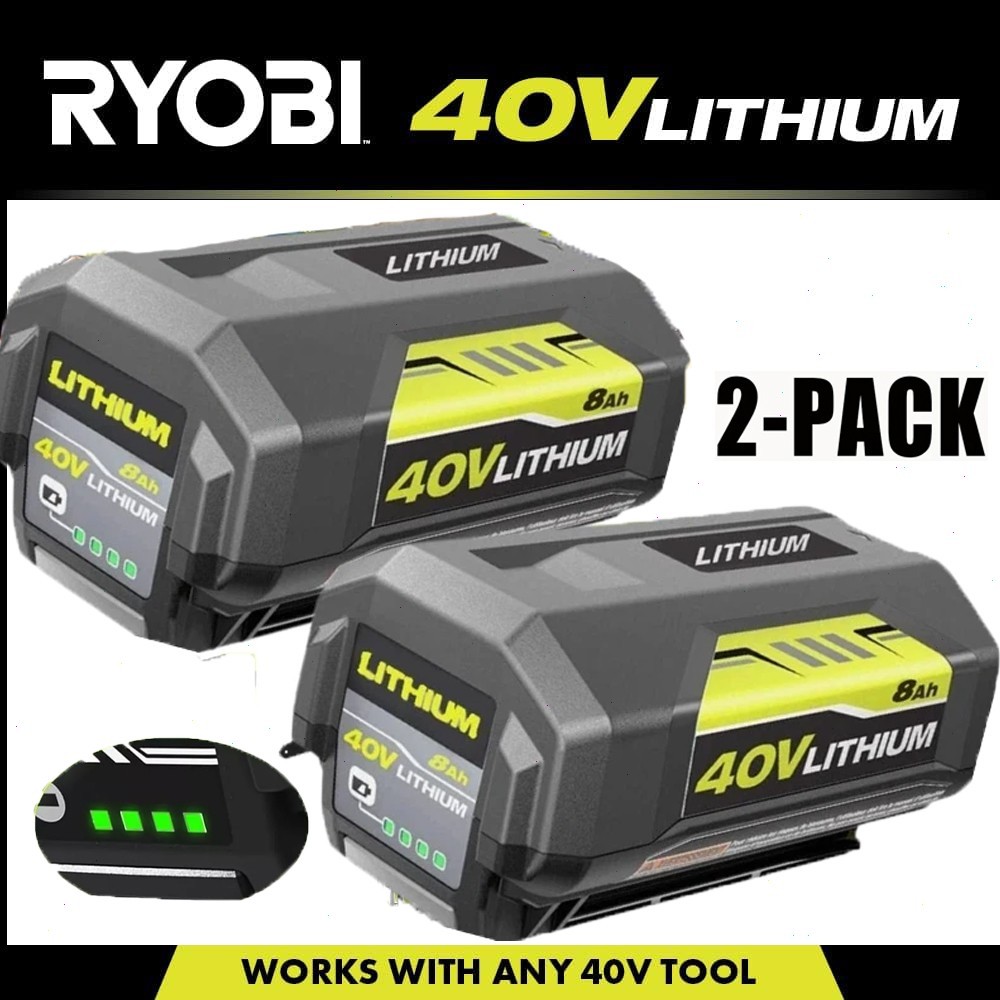 For RYOBI 40V Lithium 4Ah High Capacity Battery OP40404VNM Battery and Charger