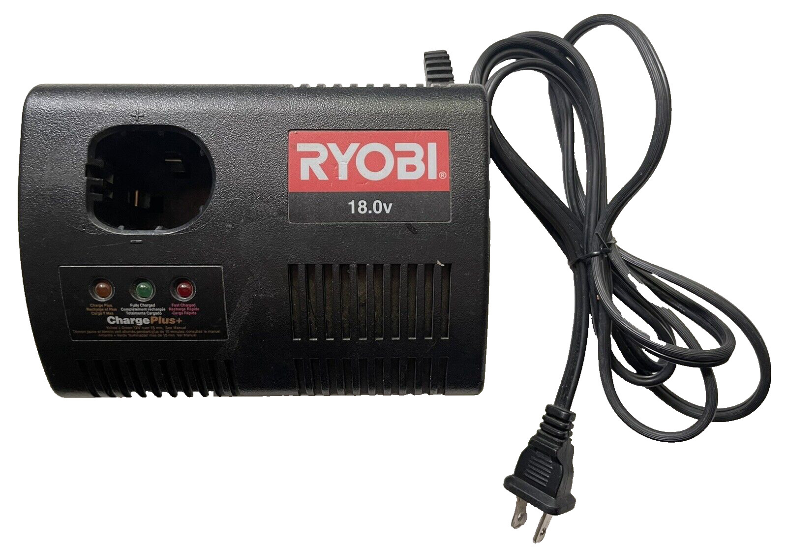RYOBI P110 MODEL 140237039 18 VOLT CHARGE PLUS BATTERY CHARGER 18V NiCd