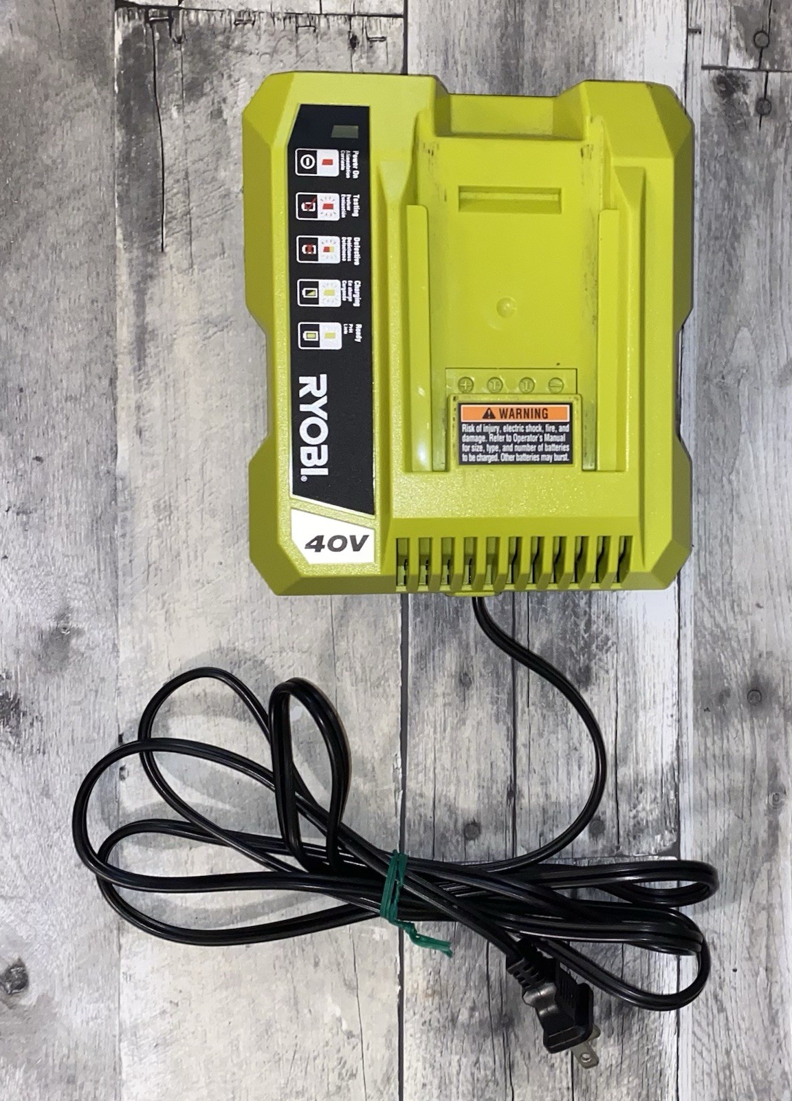OEM Original Ryobi OP401 40V Lithium-Ion Battery Charger Only ~ Tested & Working