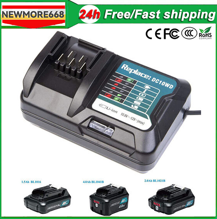 For Makita CXT 12V MAX Li-ion Battery Charger BL1041B BL1021 1016 10.8V DC10WD