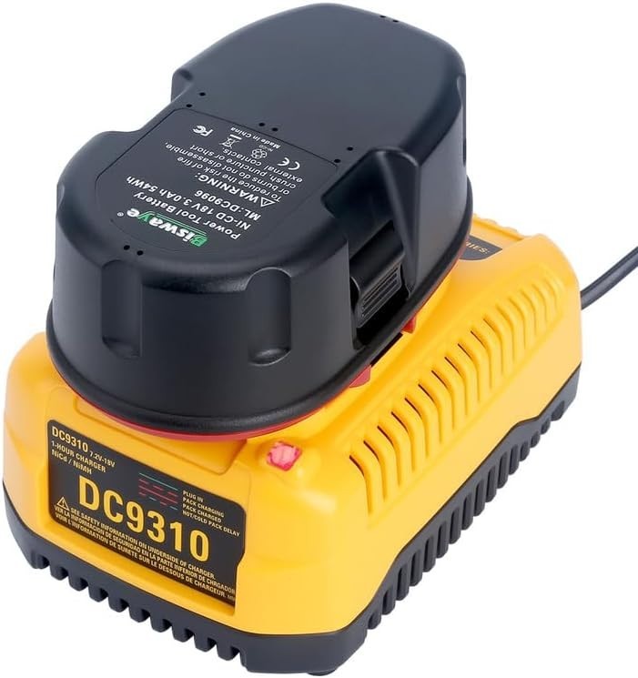 DC9310 Charger Compatible with De-Walt 18V XRP NiCad NiMh DC9096 DC9098 DC909…