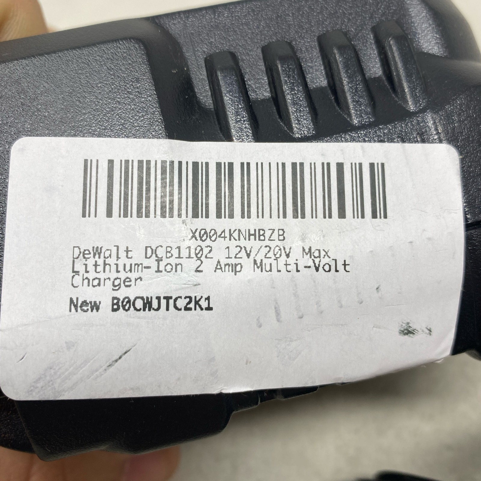DEWALT DCB1102 12V/20V 2A Multi-Volt Charger, Black/Yellow