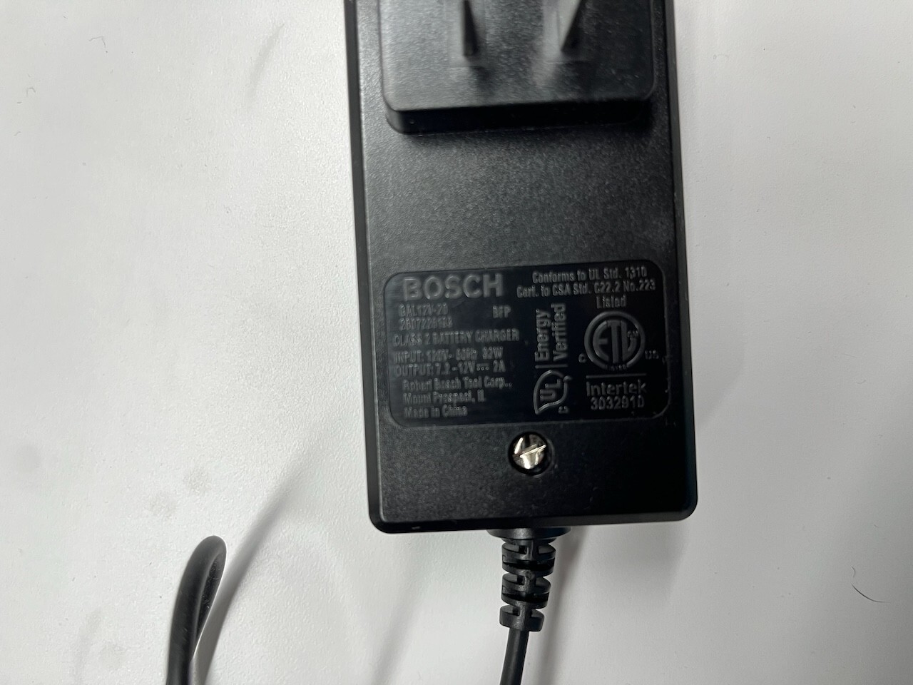 Bosch 12V Lithium-Ion Battery Charger GAL12V-20 2A