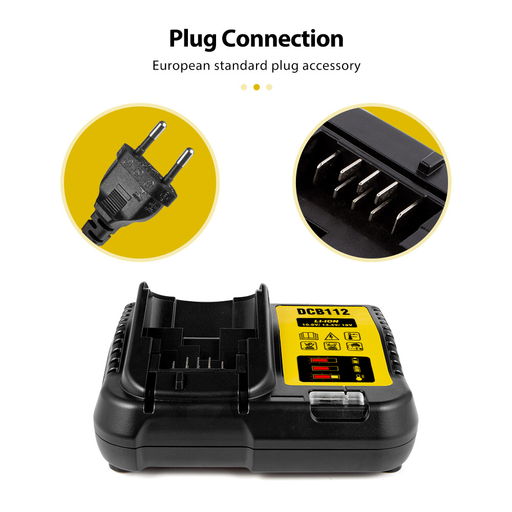 12V-20V Li-Ion Battery Charger DCB112 For Dewalt Battery DCB185 DCF885 DCB200