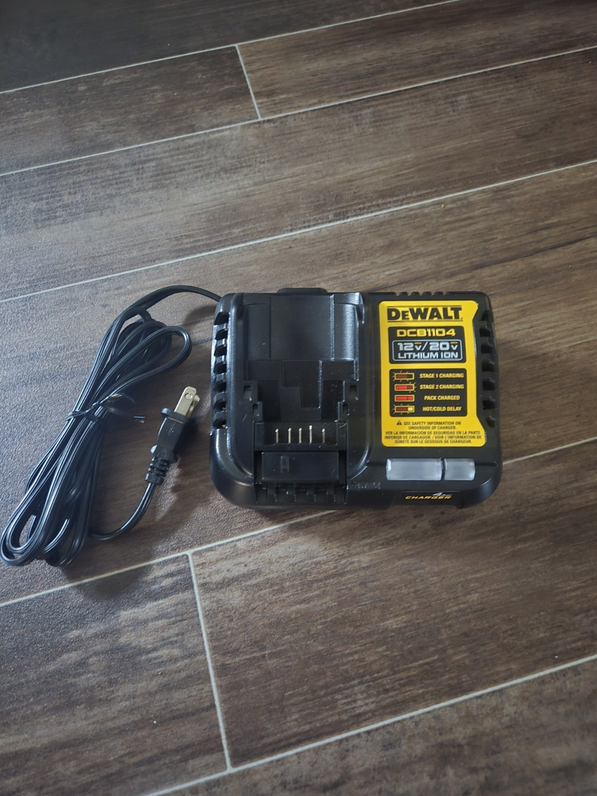 DEWALT DCB1104 12V/20V Lithium-Ion Power Tool Battery Charger, Black