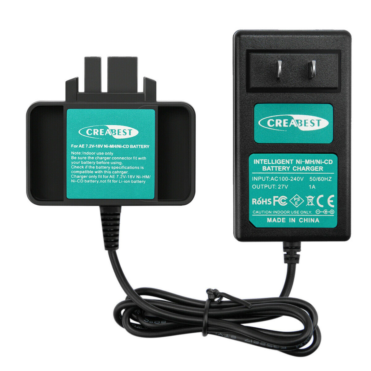 7.2V-18V Ni-MH/Ni-CD Battery Charger For AEG/MILWAUKEE B18 MX18 BXS18 48-11-1024