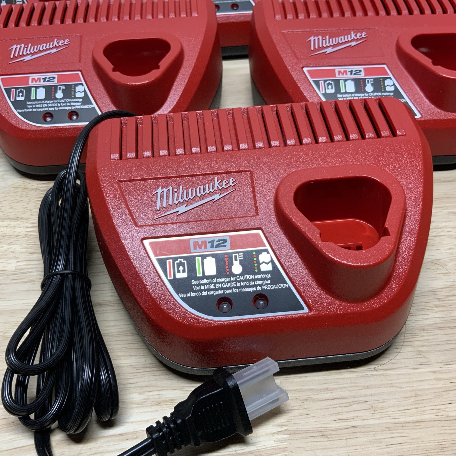 Milwaukee M12 Battery Charger 48-59-2401 Set of (6) – All New From Kits