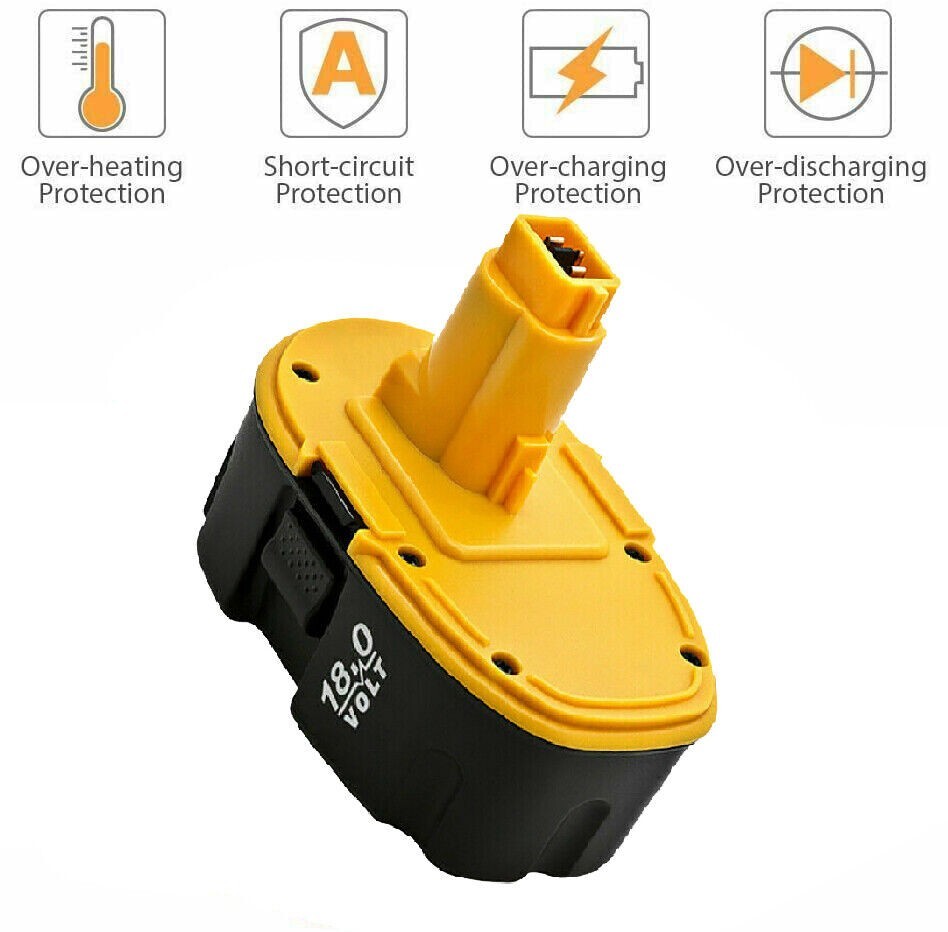 2Pack 18V 18 Volt for Dewalt Battery / Charger DC9096-2 DC9098 DC9099 DC9096