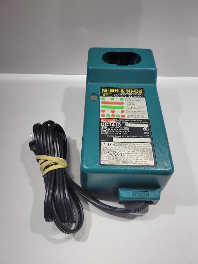 Makita DC1413 Ni-MH NiCd Battery Charger 7.2V-14.4V Blue Power Tool Corded 120V